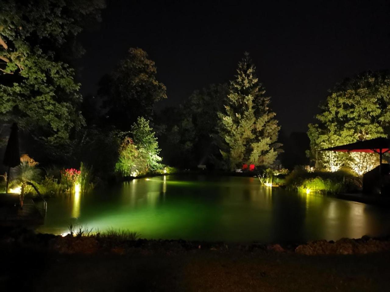 Romantic Wooden Lodge,Sauna,Schwimmteich,Alleinstehend,Absolut Ruhig Hessisch Oldendorf Exterior foto